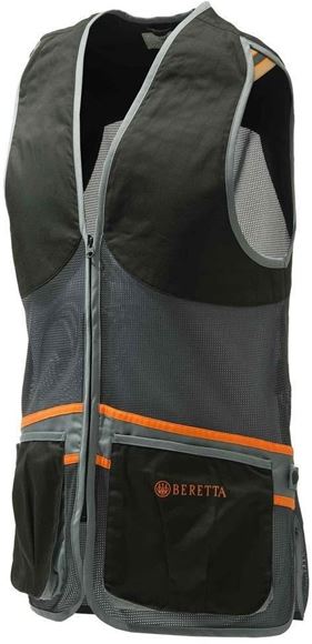 Picture of Beretta Men's Clothing, Vests - Beretta Shooting Vest, Breathable, Full Mesh-Paneled Adult, Black, Size L