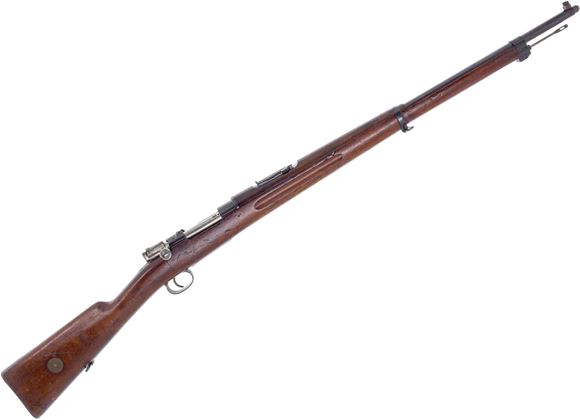 Picture of Used Swedish Mauser 96, Bolt Action Rifle, 6.5x55, Manufactured by Mauser in 1900, 29" Barrel, Full Military Wood Stock, Rear Reciever Ring Drilled & Tapped, Good Condition