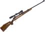 Picture of Used Sako AV Bolt Action Rifle, 300 Win Mag, 24'' Barrel w/Sights, Walnut Stock, Bausch & Lomb Scopechief 3-9x40, Barrel Painted Black, Good Condition