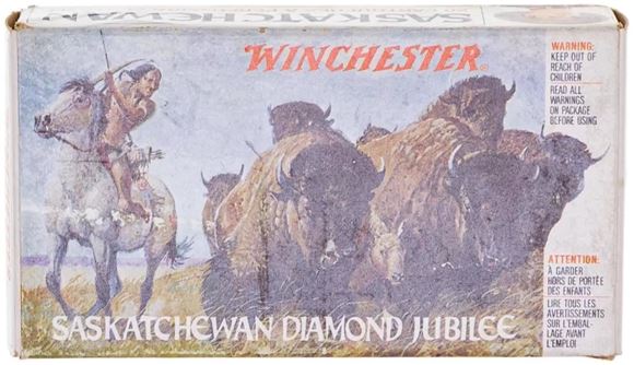 Picture of Winchester Saskatchewan Diamond Jubilee (1980 Collector) Rifle Ammo - 38-55 Win, 255gr, Soft Point, 20rds box (Old Box Good Condition)