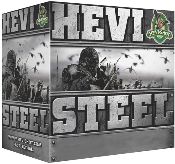 Picture of HEVI-Shot HEVI-Steel Non-Toxic Shotgun Ammo - 12Ga, 3", 1-1/4oz, #4, 25rds Box, 1500fps