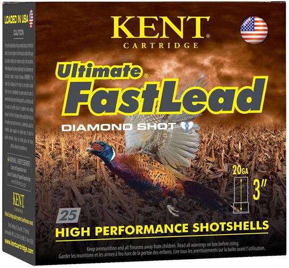 Kent Ultimate Fast Lead w/ Diamond Shot Shotgun Ammo - 20Ga, 3