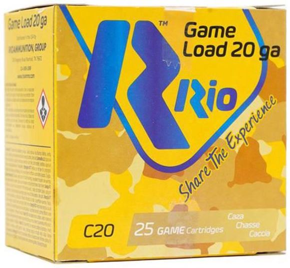 Picture of Rio Ammunition, Game Load Royal Star Shotgun Ammo - 20Ga, 2-3/4", Star Slug, 7/8oz, 1360fps, 25rds Box