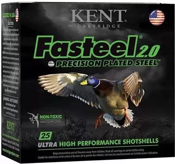 Picture of Kent Fasteel Precision 2.0 Steel Waterfowl Shotgun Ammo - 12Ga, 3", 1-1/8oz, #4, 25rds Box, 1560fps