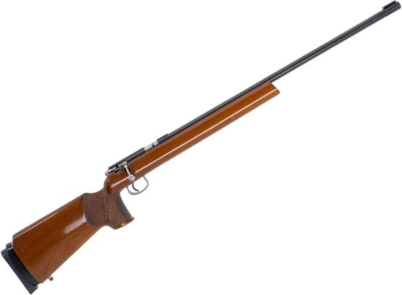 Picture of Used Anschutz Match 64  Bolt Action Rifle - 22 LR, 21", Single Shot, Match Heavy Barrel, Adjustable Target Peep Sights,  Hardwood Target Stock w/Adjustable Butt Plate, 2-Stage Trigger, Good Condition