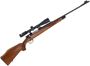 Picture of Used Husqvarna Bolt Action Rifle - 243 Win, 24 '' Barrel, Wood Stock w/ Gouge just above mag plate & Crack @ Tang, Marred Rear Sight, With Nikon Buckmaster 4-12x40, Good Condition