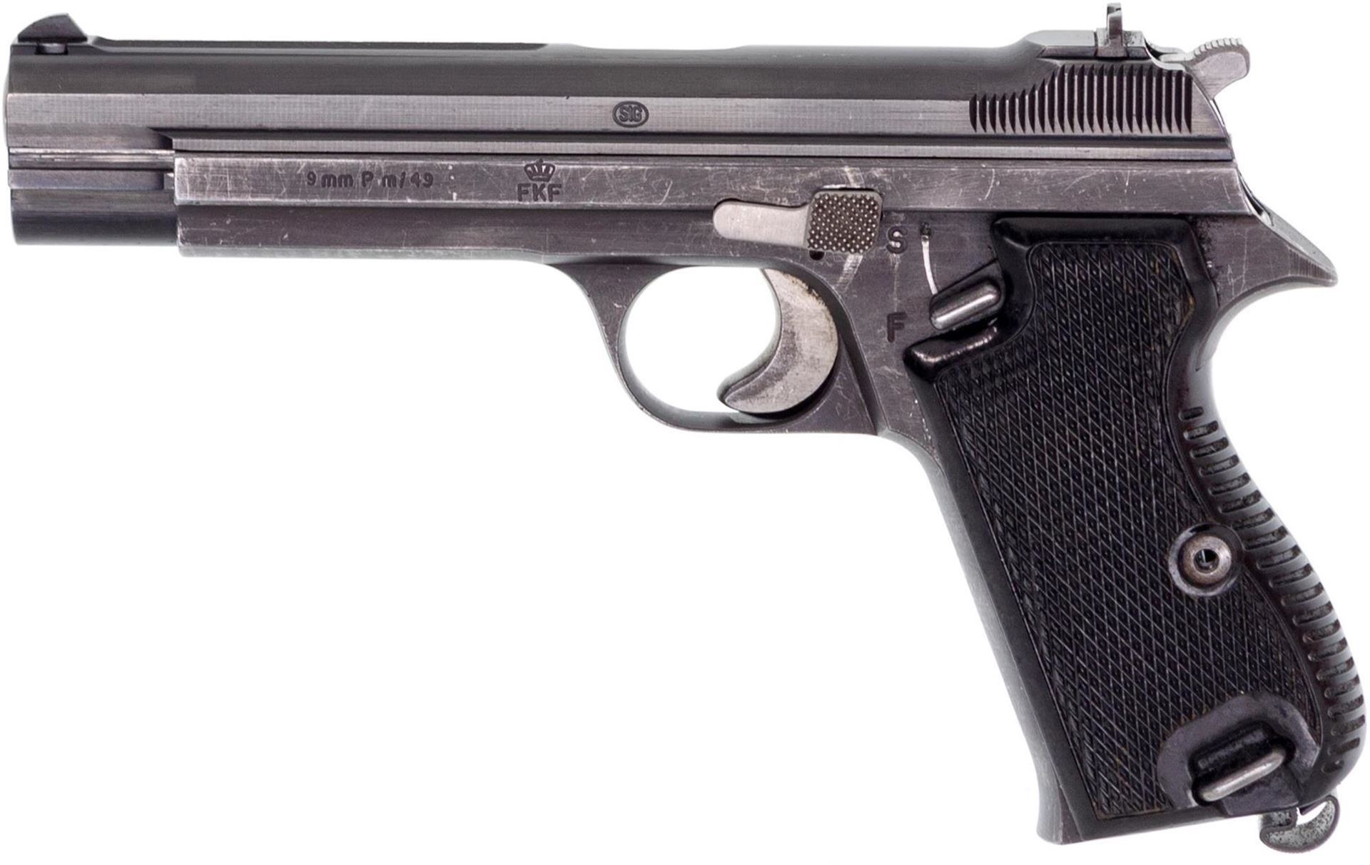 Used Sig P210-DK M/49 Semi Auto Pistol, 9mm Luger, No Mag, Original Box ...