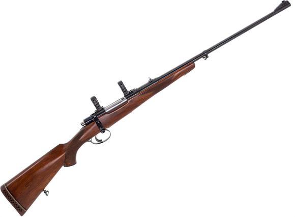 Picture of Used BRNO 21H Bolt Action, 7x57, 24'' Barrel w/Sights, Butter Knife Bolt Handle, Walnut Stock Rubber Recoil Pad, 30mm Leupold Rings, Very Good Condition