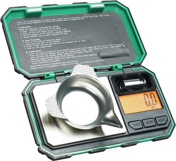 Picture of RCBS Reloading Supplies -  Powder Measure, Digital Pocket Scale, 1500 Grain, 2 x AAA Batteries Included.