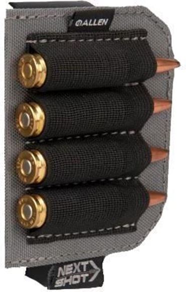 Picture of Allen Shooting Accessories, Shell Holders - Rifle Ammo Pouch, 4 Cartridges,  Black