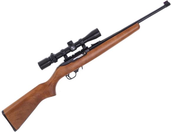 Picture of Used Ruger 10/22 Compact Semi Auto, 22 LR, Wood Stock, Bushnell 3-9x32 Rimfire Scope, 1 Magazine, Excellent Condition