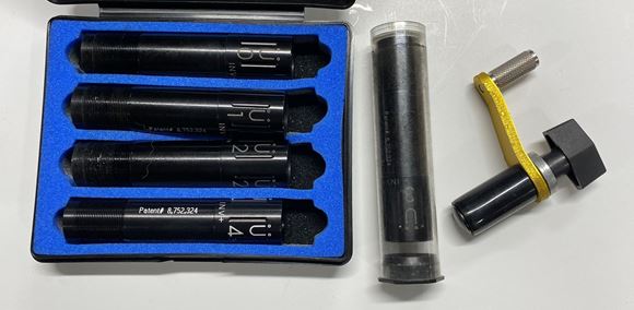 Picture of Used Muller Choke Set, Invector Plus 12-Gauge Extended, Featherlight Competition,  0,1,2,3,4 With Case And Wrench, Excellent Condition