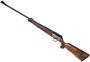 Picture of Blaser R8 Luxus Edition Straight Pull Bolt Action Rifle - 300 Win Mag, Sliver Receiver w/ Moose And Bear Engraving, Grade 4 Wood Stock w/Bavarian Cheek Piece & Double Rabbet & Black Synthetic Forearm Tip, w/Sights, Leather Sling, And Case,