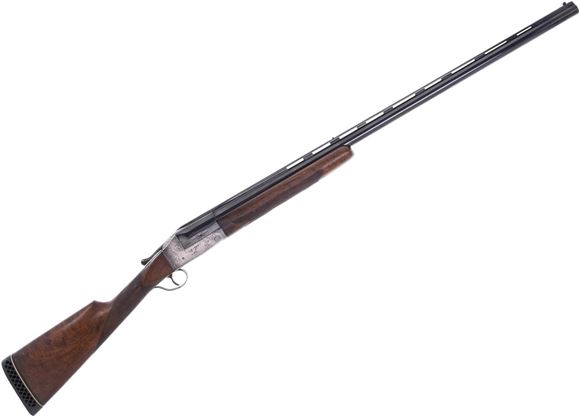 Picture of Used Ithaca 4E Flues Model Single Barrel Trap Gun, 12 Ga, 32'', Engraved Receiver , Walnut Straight Grip Stock w/Pachmayr Pad, Beavertail Forend, (1929 Production) Good Condition