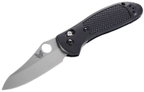 Picture of Benchmade Knife Company, Knives - Griptilian, AXIS Mechanism, 2.45" S30V Blade, Sheepsfoot Blade Shape, Black Nylon Handle, Deep Carry Reversable Clip, Plain Edge, Lanyard Hole, Weight: 3.79oz (107.44g)