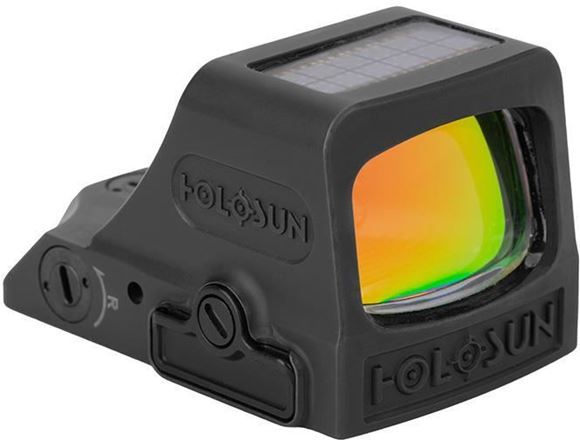 Picture of Holosun Reflex Sights - HE508T-GR X2 Micro Reflex Sight, Black, 2 MOA Green Dot; 32 MOA Circle, 10 DL & 2 NV Compatible, Entire Titanium Housing, Waterproof, Solar Cell, CR1632, Up to 50,000 hrs, RMR Mount Pattern