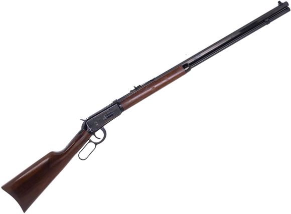 Picture of Used Winchester 94 Canadian Centennial Lever Action Rifle, 30-30 Win, 26" Octo Barrel, Leaf Engraving, Crescent Butt Plate, Very Good Condition