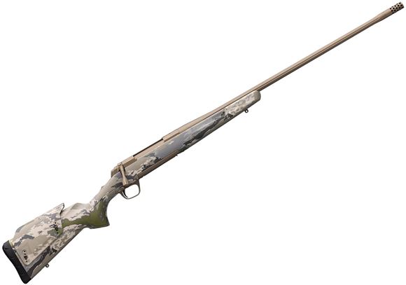 Picture of Browning X-Bolt Speed LR Bolt Action Rifle - 28 Nosler, 26", Fluted Sporter Contour, OVIX Camo Composite Stock, Smoked Bronze Cerakote, Muzzle Brake, 3rds