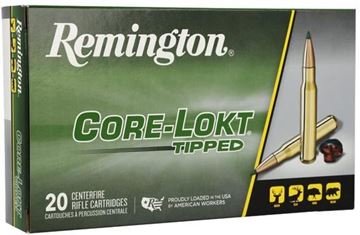 Picture of Remington 29027 Core-Lokt Tipped Rifle Ammo 30-06 SPR, 150 Gr, 2930 fps, 20 Rnd