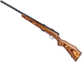 Picture of Savage 25700 Mark II BV Bolt Action Rifle 22 LR, RH, 21 in, Satin Blued Wood Stk, 5+1 Rnd, Accu-Trigger