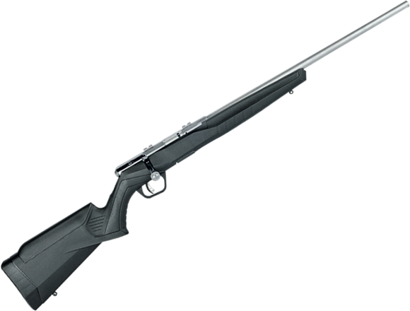 Picture of Savage Arms B22 Magnum FVSS Bolt-Action Rifle - 22 WMR, 21", 1-16, Carbon Steel Receiver, Stainless Barrel, Synthetic Sporter Stock, Black, 10rds, Adjustable Accu-Trigger