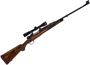 Picture of Used Custom FN Mauser Action Rifle, 338 Taylor 24'' Barrel W/Sights And Quarter Rib, High Grade Walnut Stock, Leupold VX-3i 2.5-8x36 QR Rings, Excellent Condition