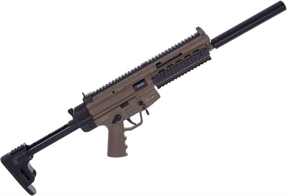 Picture of Used GSG-16 FDE 22LR Semi-Auto Rifle - 16" Barrel FDE, 2x 22rd Mags, 2x Drum Mags, Collapsible Stock.