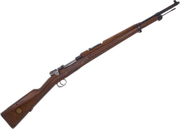 Picture of Used Carl Gustafs M38 Swedish Mauser Bolt-Action 6.5x55mm, Full Military Wood, 24" Barrel, 1903 Mfg., Threaded Muzzle, Stock Disc, Good Condition