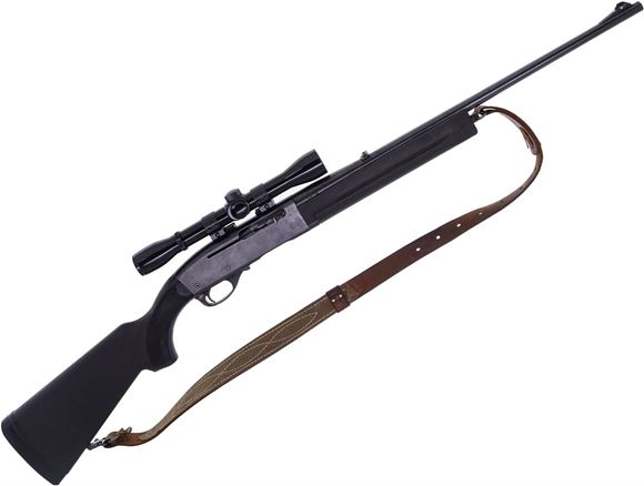 Picture of Used Remington 740 Woodsmaster Semi-Auto 30-06 Sprg, 22'' Barrel, With Bushnell Banner 4x Scope, Ramline Synthetic Stock, Leather Sling, One Mag, Good Condition