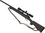 Picture of Used Howa 1500 Bolt-Action 223 Rem, 20" Threaded Heavy Barrel, With Nikko Stirling Game Pro 4-12x40mm Scope, Green Hogue Rubber Stock, Very Good Condition