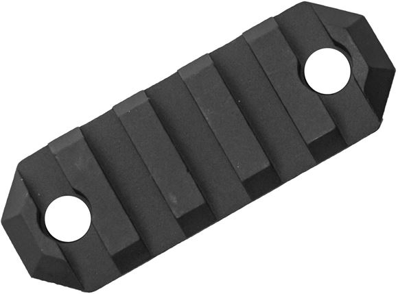 Picture of GrovTec GT Tactical Accessories, Tactical Sling Adapters & Bases - 2.2" Keymod Picatinny Rail Section, 5 Slot, Black Anodized Hard Finish