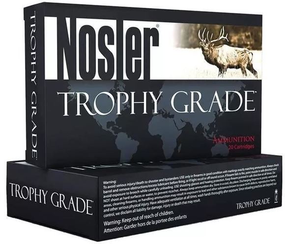 Picture of Nosler Trophy Grade Rifle Ammo - 270 Win, 130gr Partition, 20rds Box