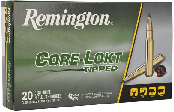 Picture of Remington 29037 Core-Lokt Tipped Rifle Ammo 30-06 SPR, 180 Gr, 2745 fps, 20 Rnd