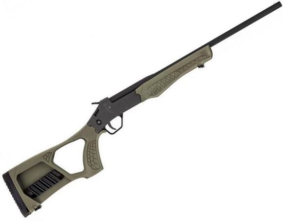 Picture of Rossi SS Poly "Tuffy" Break Action Shotgun - 410 Bore, 18.5'', Black, Green Composite Stock, 12" LOP, Bead Sight