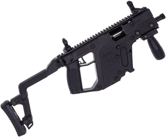 Picture of Used Kriss Vector Semi-Auto 45 ACP, Gen 1, 5.5" Barrel, Folding Stock, Troy Flip-Up Sights, Vertical Foregrip, One Mag, Very Good Condition