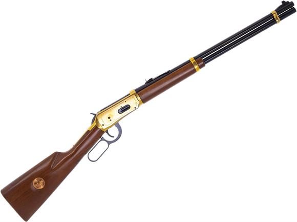 Picture of Used Winchester Model 94 Golden Spike Commemorative Lever-Action 30-30 Win, 20'' Barrel, Gold Colour Receiver & Butt Plate, No Box, Good Condition