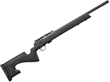 Picture of CZ 457 LRP Long Range Precision Bolt Action Rimfire Rifle - 22 LR, 20" Fluted Heavy Barrel, Black LRP Style Target Stock w/ Textured Grip & Adjustable Comb & LOP, 25 MOA Top Rail, Muzzle Brake, Oversize Bolt Knob, 5rds