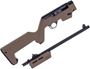 Picture of Ruger PC Carbine Semi Auto Rifle - 9mm Luger, 18.6" Barrel, Takedown, Magpul Backpacker Stock FDE, Magazine Adapter Included, Threaded Fluted, 10rds