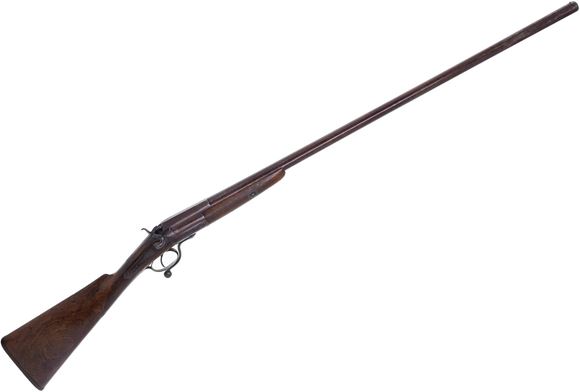 Picture of Used H. Arthur Ward Single Shot Hammer Shotgun, 10ga, 36" Damascus Barrel, Under Lever, Not Safe for Modern Ammunition or Ball, Fair Condition