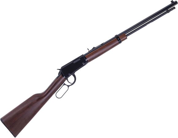 Picture of Used Henry Octagon Frontier Lever Action Rifle -22 S/L/LR, 20" Barrel w/Sights, Blued, American Walnut Stock, Original Box, Excellent Condition