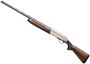 Picture of Browning A5 Ultimate Semi-Auto Shotgun -12Ga, 3", 28", Lightweight Profile, Vented Rib, Satin, Engraved Satin Nickel Finish Alloy Receiver, Gloss Grade III Turkish Walnut Stock, 4rds, Fiber Optic Front & Ivory Mid Bead Sights, Invector-DS Flush (F,M,IC)