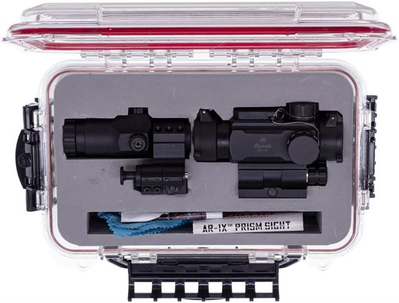 Picture of Used Burris AR-1X Tactical Kit, Prism Sight w/3x Magnifier, Illuminated, Built-in MSR Height Riser, Original Case, Very Good Condition