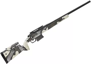 Picture of Springfield Armory 2020 Waypoint Bolt Action Rifle - 6.5 Creedmoor, 22", Fluted Barrel, Black, Adjustable Carbon Fiber Stock, Ridgeline Camo, TriggerTech 2.5-5 lbs, 5rds AICS Mag, Radial Muzzle Brake