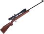 Picture of Used CIL Anshutz Model 180 Bolt Action Rifle, 22lr, 24" Barrel, Single Shot, Wood Stock, Bushnell Scopechief 6-20x40 Front Parallax, Scope Bubble Level, Lyman Rear Peep and Front Peep Sight, Good Condition