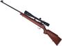 Picture of Used CIL Anshutz Model 180 Bolt Action Rifle, 22lr, 24" Barrel, Single Shot, Wood Stock, Bushnell Scopechief 6-20x40 Front Parallax, Scope Bubble Level, Lyman Rear Peep and Front Peep Sight, Good Condition