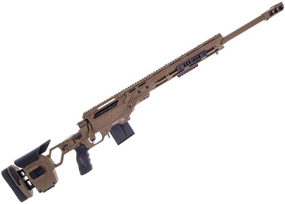 Picture of Pre-Owned Cadex Defense CDX-30 GUARDIAN Rifle - 308 Win, 24", 1-11.25" Twist, FDE Action, Chassis & Barrel, DX2 Trigger, Oversized Cross Hatch Bolt Knob, 10rds, Skeleton Buttstock, FDE MX1 Muzzle Brake, Original Drag Bag Excellent Condition (Unfired)