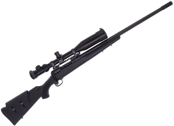 Picture of Used Savage Model 10 Bolt-Action 308 Win, 24" Heavy Fluted Barrel, With Millett TRS-1 4-16x50mm Scope, Adjustable Cheek Rest, 2 Mags, Good Condition