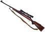 Picture of Used Winchester Model 70 Super Express (Push Feed) Bolt Action Rifle - 375 H&H, 24'' Barrel w/Sights & Magna-Ported, Walnut Stock w/2 Cross Bolts, Leupold Vari-X II 3-9x40, Very Good Condition