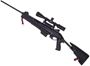 Picture of Used Benelli MR1 Semi-Auto Rifle - 223 Rem, 20", Black Anodized, Black Fixed Stock w/ Pistol Grip, 4 Magazines, Ghost Ring Sights, Simmons 3-9x32 Scope, Soft Case, Very Good Condition