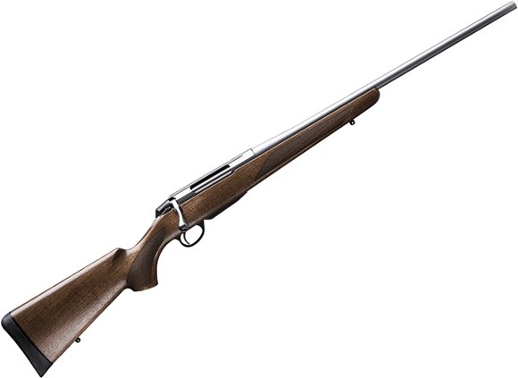 Picture of Tikka T3X Hunter Bolt Action Rifle - 243 Win, 22.4", Stainless Steel, Matte Oiled Walnut Stock, Hunting Contour Barrel, 4rds, No Sights